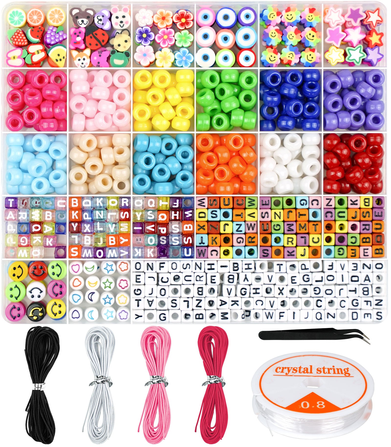Bracelet Making Craft Kit For Girls,jewelry Making Supplies Beads Charms  Bracelets For Diy Craft Gifts Toys For Teen Girls Age 4 5 6 7 8 9 10 12